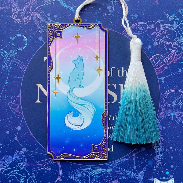 Moon Fox Bookmark