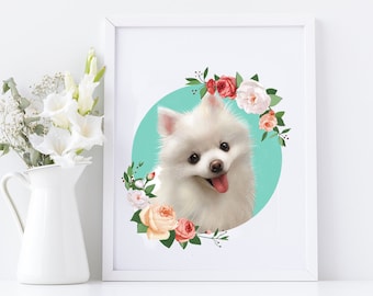 Benutzerdefinierte Haustier Porträt, Mode Haustier Porträt, Digital Haustier Porträt, Benutzerdefinierte Hund Malerei, Haustier Gedenkstätte, Haustier Geschenk, digitale Haustierkunst, Haustier Zeichnung