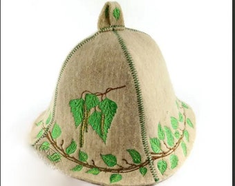 Woolen hat for baths and saunas "Birch"