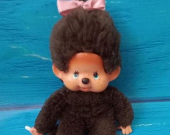 Monchhichi Sekiguchi Mother Care Pink Mommy Baby Monkey Doll 8