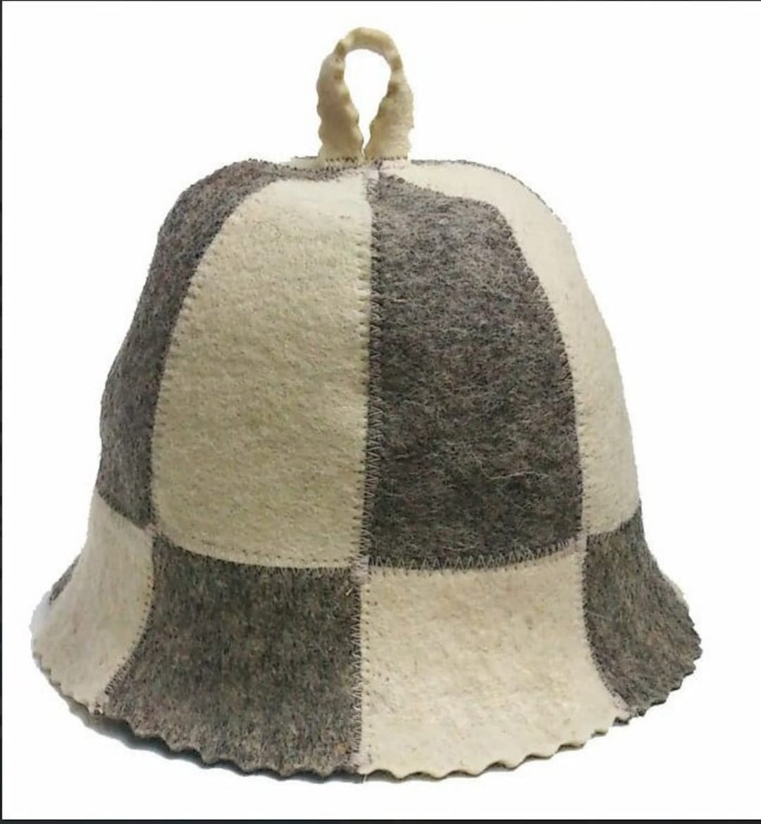 Hat for Baths and Saunas Made of Natural Felt Cell Etsy