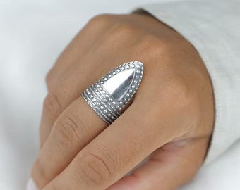 Armenian Sterling Silver Adjustable Ring: Traditional Ethnic Jewelry