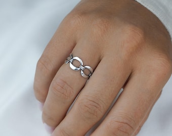 Handmade Armenian Sterling Silver Ring: Adjustable Ethnic Jewelry