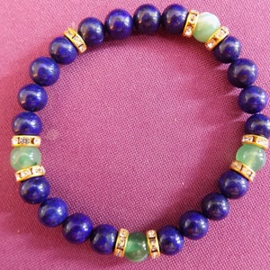 Lapis Lazuli Green Aventurine Bracelet