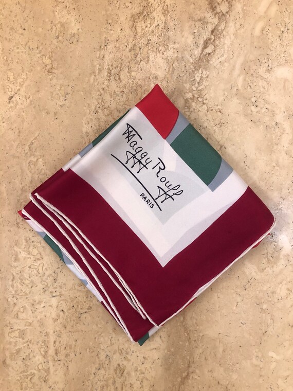 Maggy Rouff silk scarf