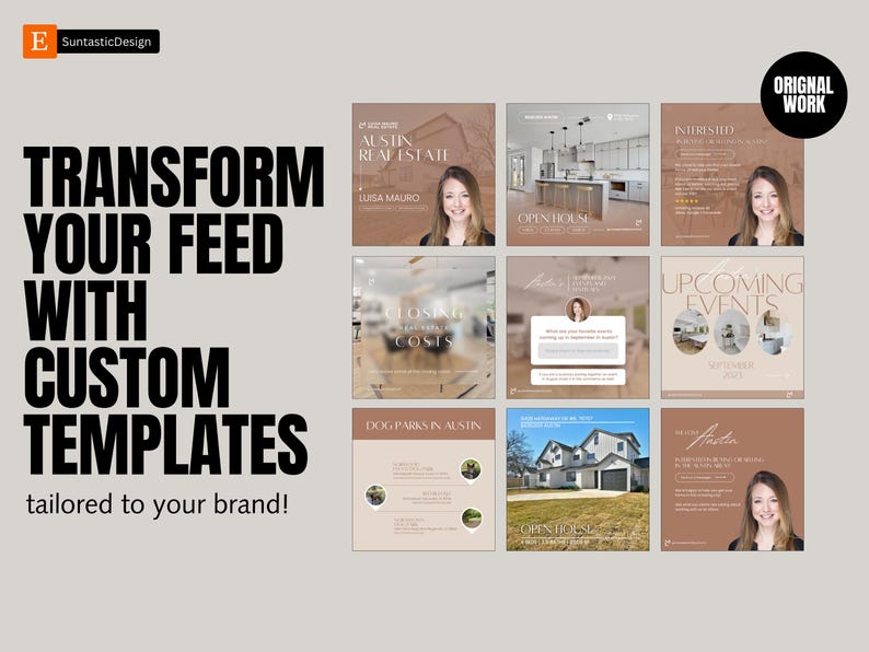 Custom Social Media Templates: Personalized Branding, Canva Design - Etsy