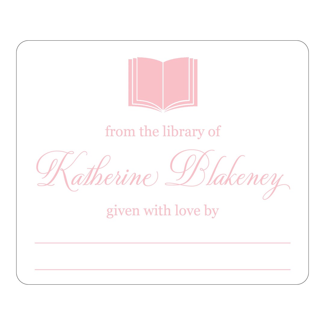 Personalized Library Bookplate Label - Etsy