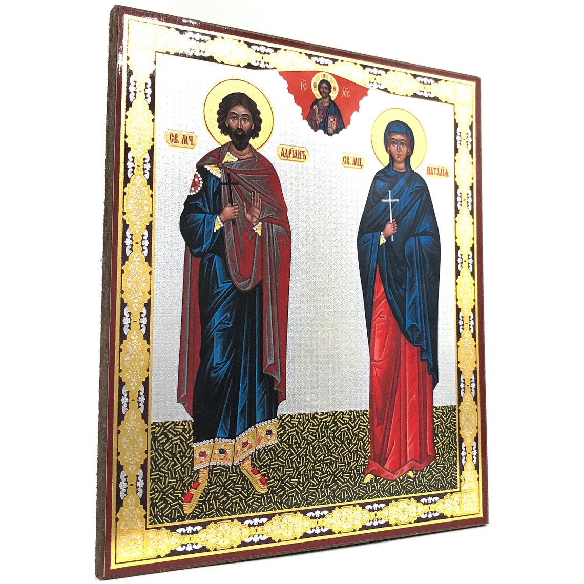 Adrian and Natalia of Saint Adrian Wooden Orthodox Etsy UK