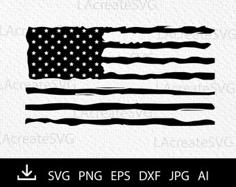 USA flag svg file for cricut, Distressed American flag Svg Png Dxf Independence day svg 4th of july Silhouette Vinyl Clipart Instal download