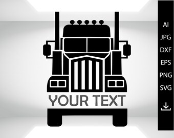 Free Free 331 Svg Simple Semi Truck Outline SVG PNG EPS DXF File