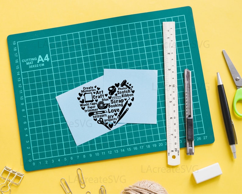 Scrapbooking Craft SVG, Crafting lover hobby Svg Png Dxf Cut file, Crafter t shirt design, Craft room decor, Scrapbooking tools Silhouette image 4