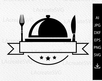 Koch-Logo SVG PNG DXF Backen-Logo-Svg, Messer-Logo-Svg, Koch-Svg, Messer-Folk-Svg, Silhouette, Koch-Schürze svg, Kochen-Logo-Design