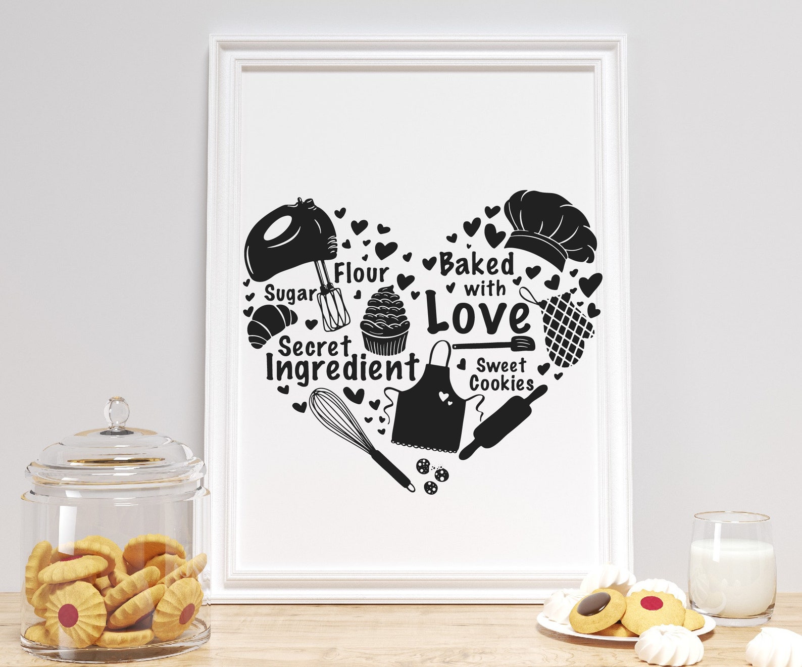 Download Baking svg for cricut Baked with love SVG PNG DXF Kitchen ...