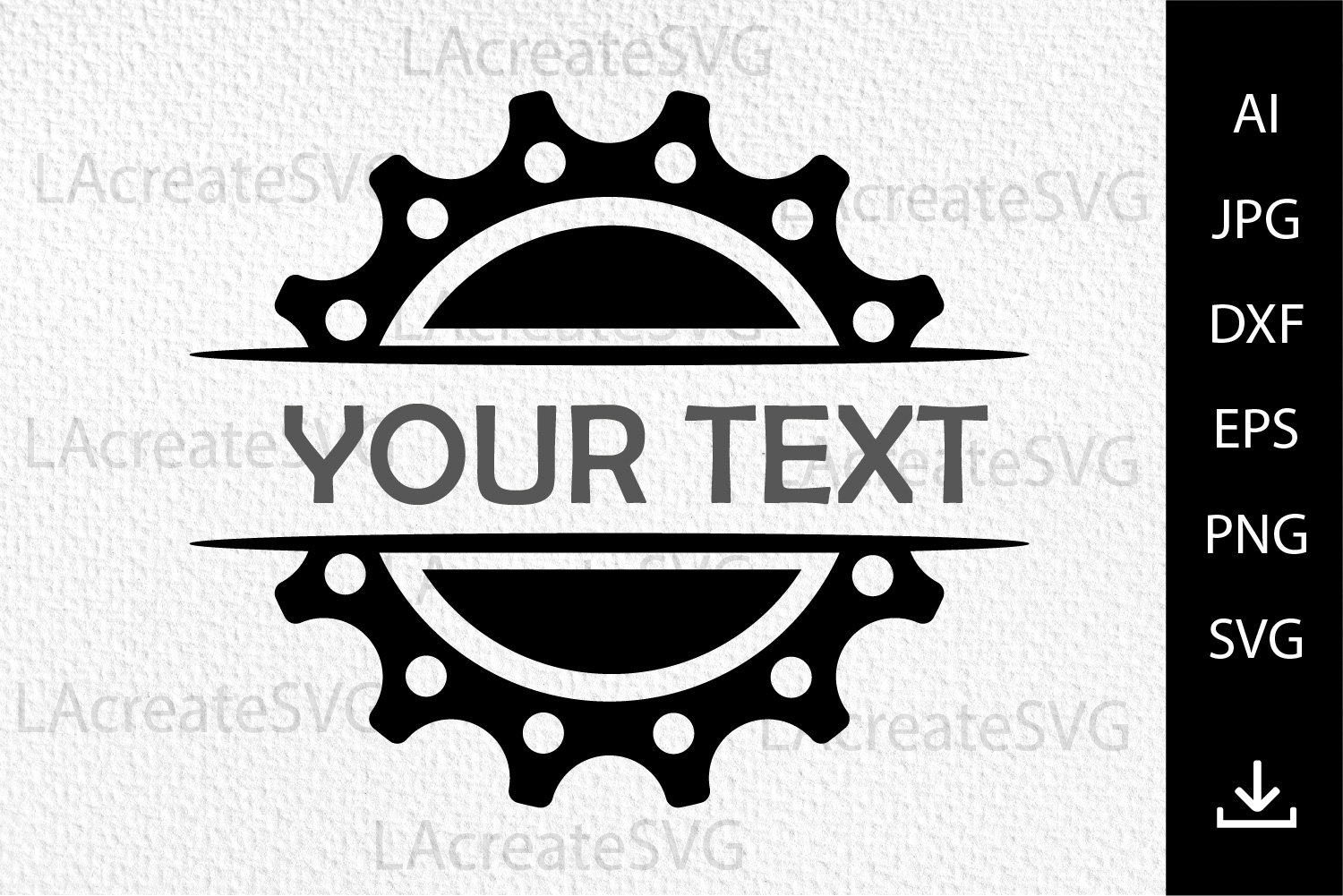 Simple Bicycle Gears Svg Gear Logo Personalized Cogs Gears Etsy