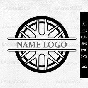 Car Rim SVG, Wheel Svg, Tire svg, Tire service logo svg, Mechanic Logo, Fix Car Repair Service Garage SVG PNG Silhouette Clipart