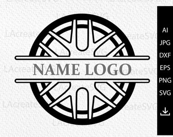 Car Rim SVG, Wheel Svg, Tire svg, Tire service logo svg, Mechanic Logo, Fix Car Repair Service Garage SVG PNG Silhouette Clipart