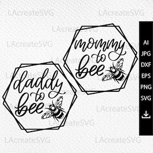 Mamá a abeja svg, papá a abeja diseño SVG, mamá vida svg, divertido mamá camisa svg, Honeycomb marco svg, Linda madre svg camiseta Cricut, mamá para ser