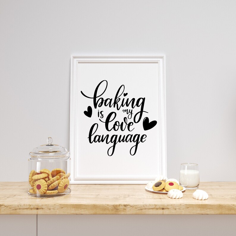 Baking is my love language svg Baking saying SVG PNG DXF Etsy