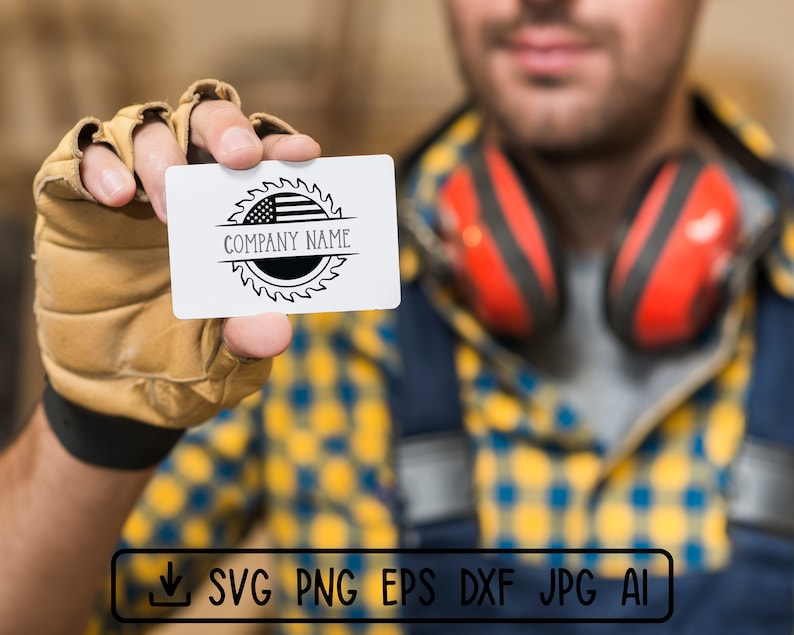 Woodworking Circle Monogram SVG Png Wood Sawmill Logo USA Etsy