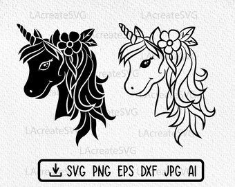 Baby Unicorn svg file Silhouette Sublimation, Cute unicorn face SVG, Unicorn horn svg, Popular baby svg, Kids svg tshirt design