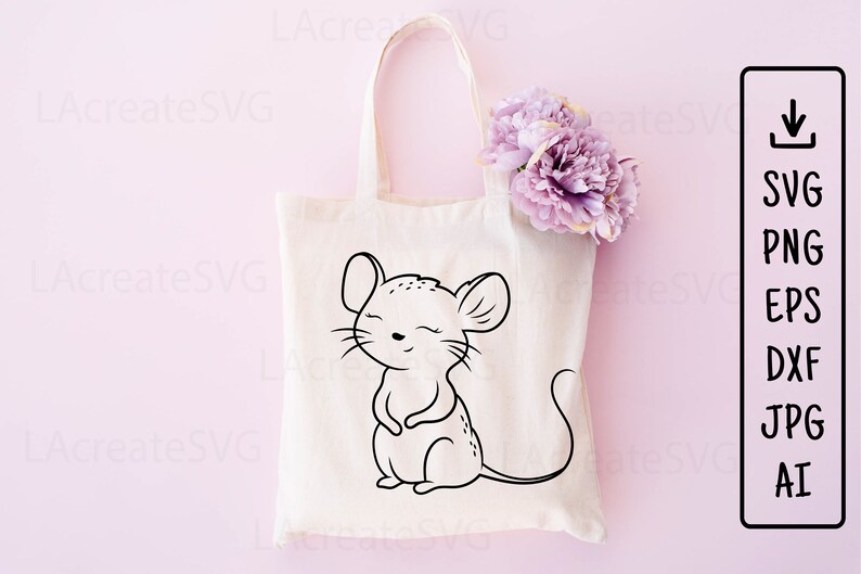 Wild Cute Animals Bundle SVG PNG DXF, Fox Deer Bear Mouse Bunny Outline ...