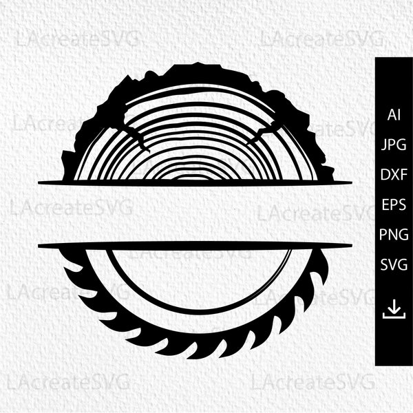 Holzarbeiten Monogramm svg, Holzbearbeitung Logo Design SVG PNG DXF Silhouette Holz Säge svg, Zimmerei Logo, Holzarbeiter svg, Holzfäller svg