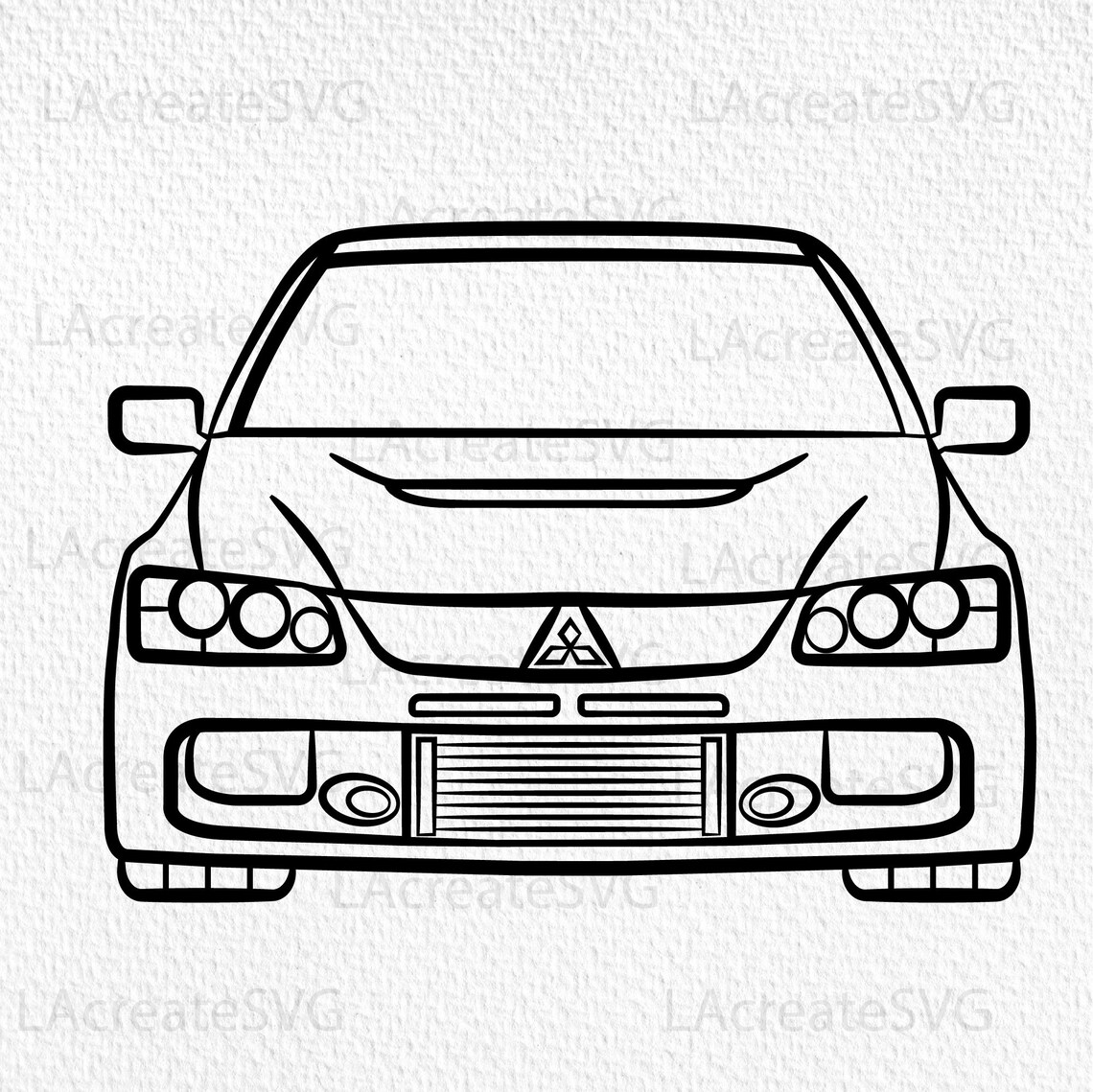 Mitsubishi Evolution 9 car Svg Car design for shirt SVG PNG | Etsy