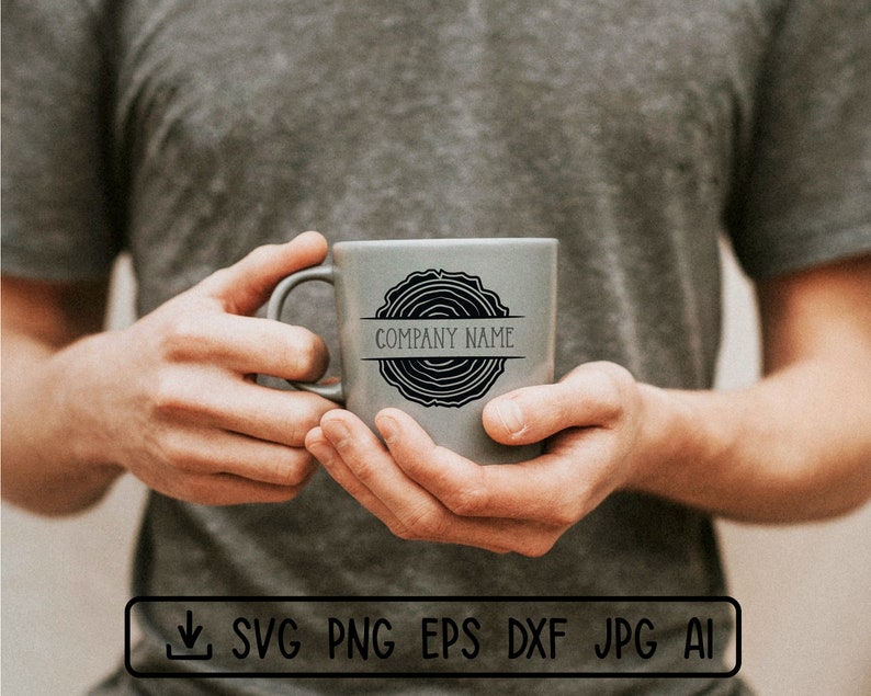 Woodworking Circle Monogram SVG Png Wood Sawmill Logo USA Etsy