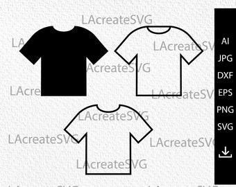 T-shirt SVG, T-shirt dessin Clipart Svg, svg de vêtements, T-shirt fichiers coupe fichier, modèle de conception de T-shirt, chemise blanche Silhouette