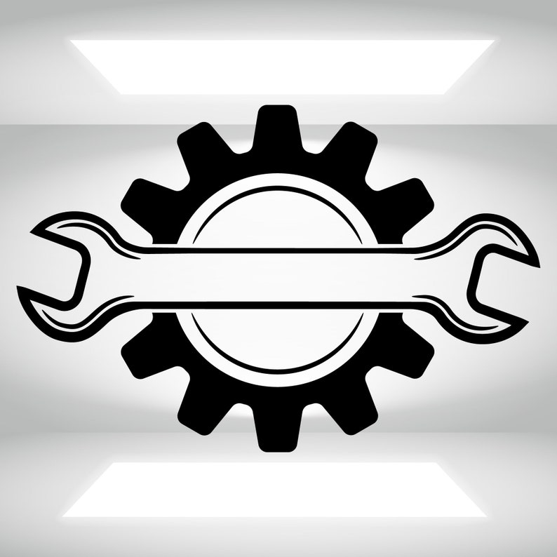 Download Clip Art Mechanic Split Name Frame Svg Mechanic Logo Monogram Svg Garage Tool Svg Png Cricut Silhouette Wrench Logo Svg Car Repair Service Logo Art Collectibles