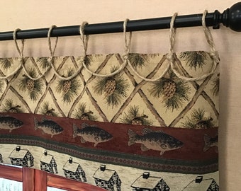 Log Cabin Curtains Etsy