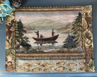 Al Agnew MOOSE Rustic Lodge Cabin country Tapestry Standard Pillow Sham Set NEW 
