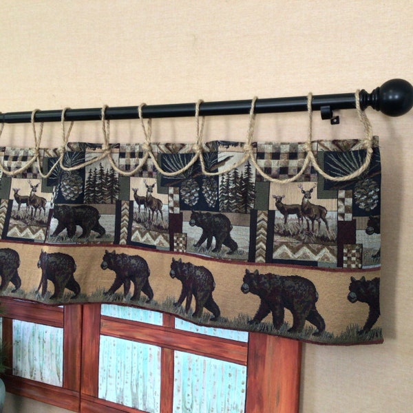 Rustic Valances - Etsy