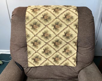 Recliner Sofa Cover: Woven Pinecone Lattice Upholstery Fabric (17x37 inches)