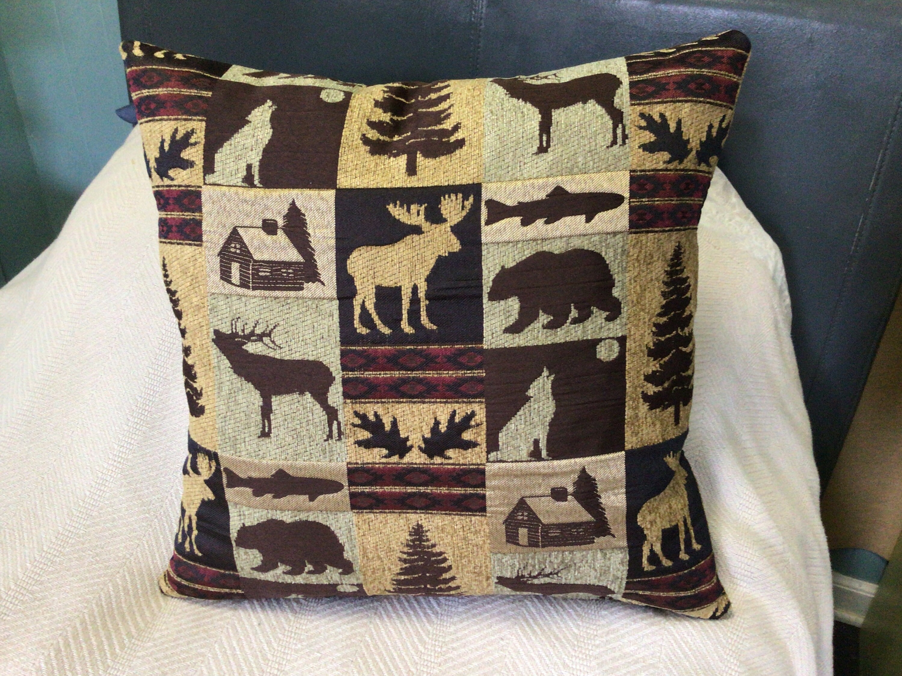 Evergreen cabin throw pillow.Rustic cabin decor log cabin Etsy