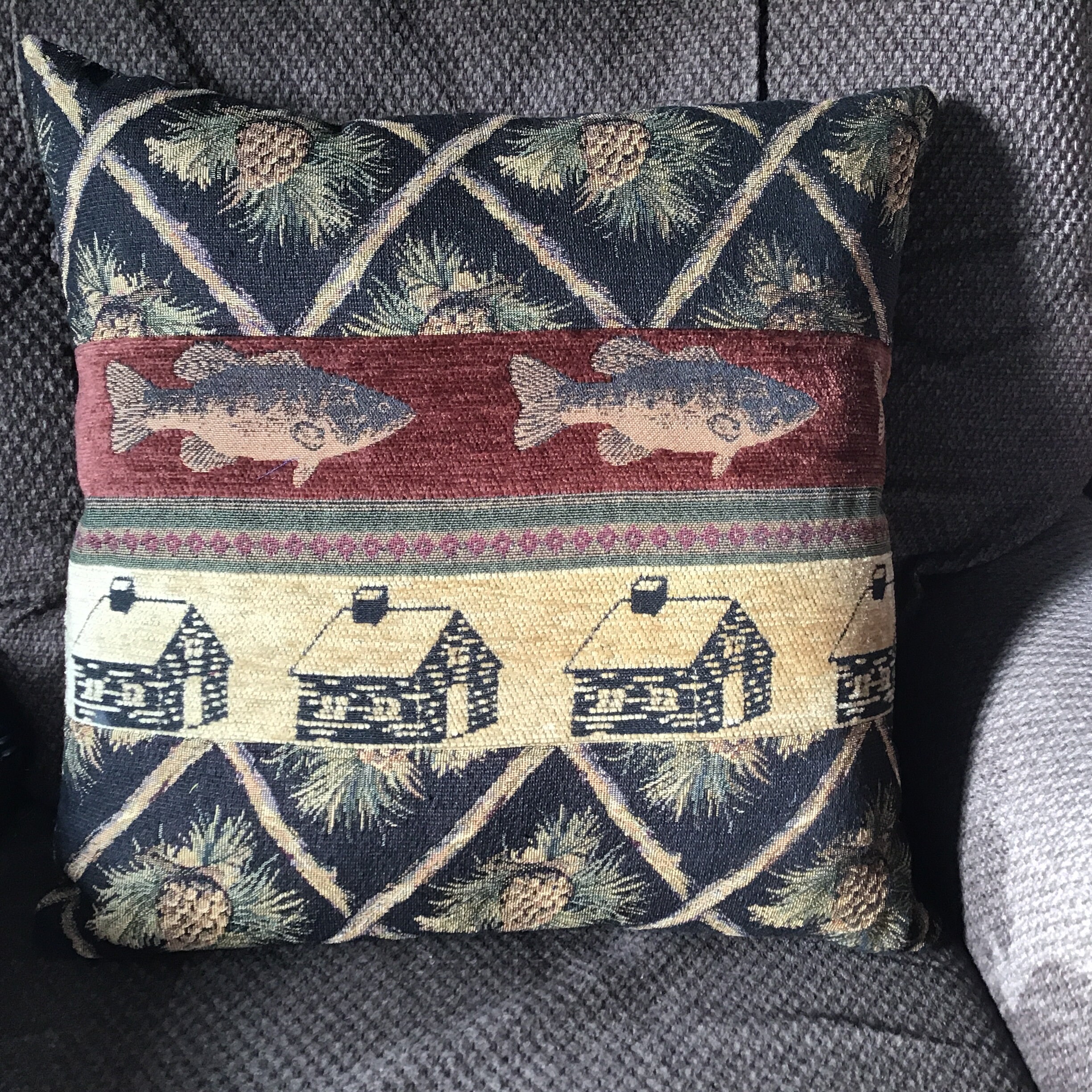 Cabin Throw Pillow Rustic Cabin Decor Log Cabin Furniture Etsy