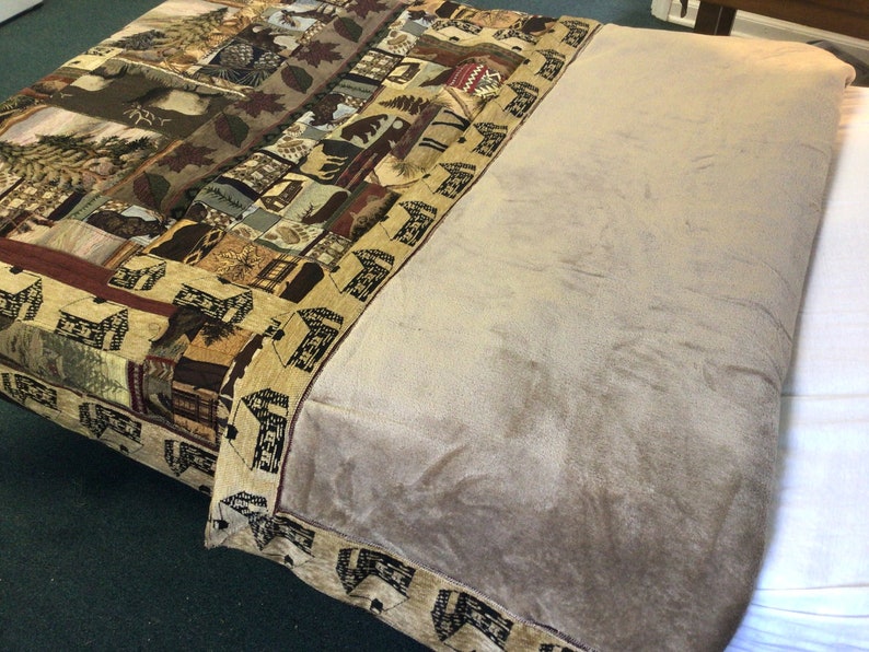 Heavy Winter Quilt Rustic Cabin Decor Log Cabin Furniture Etsy