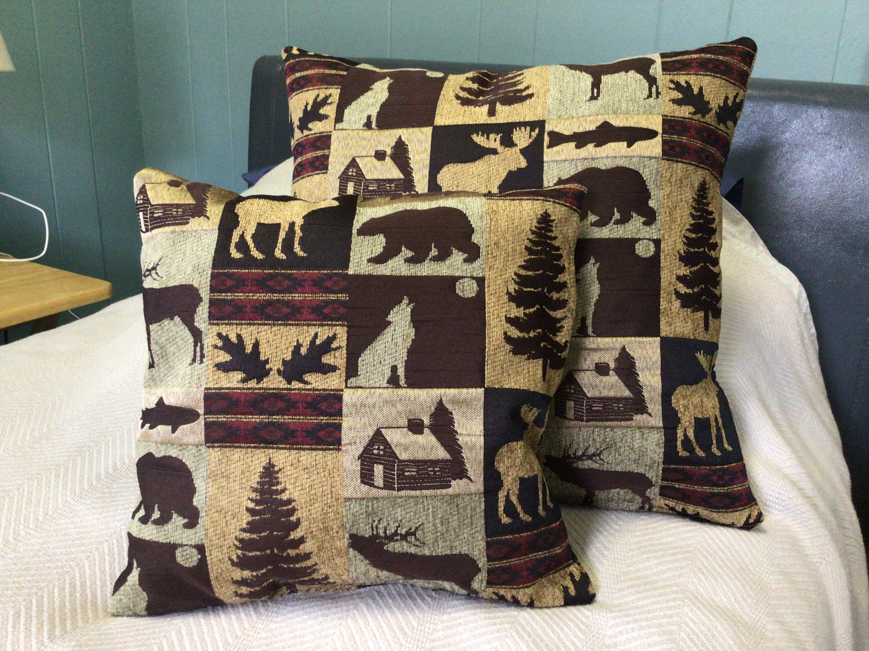 Evergreen cabin throw pillow.Rustic cabin decor log cabin Etsy