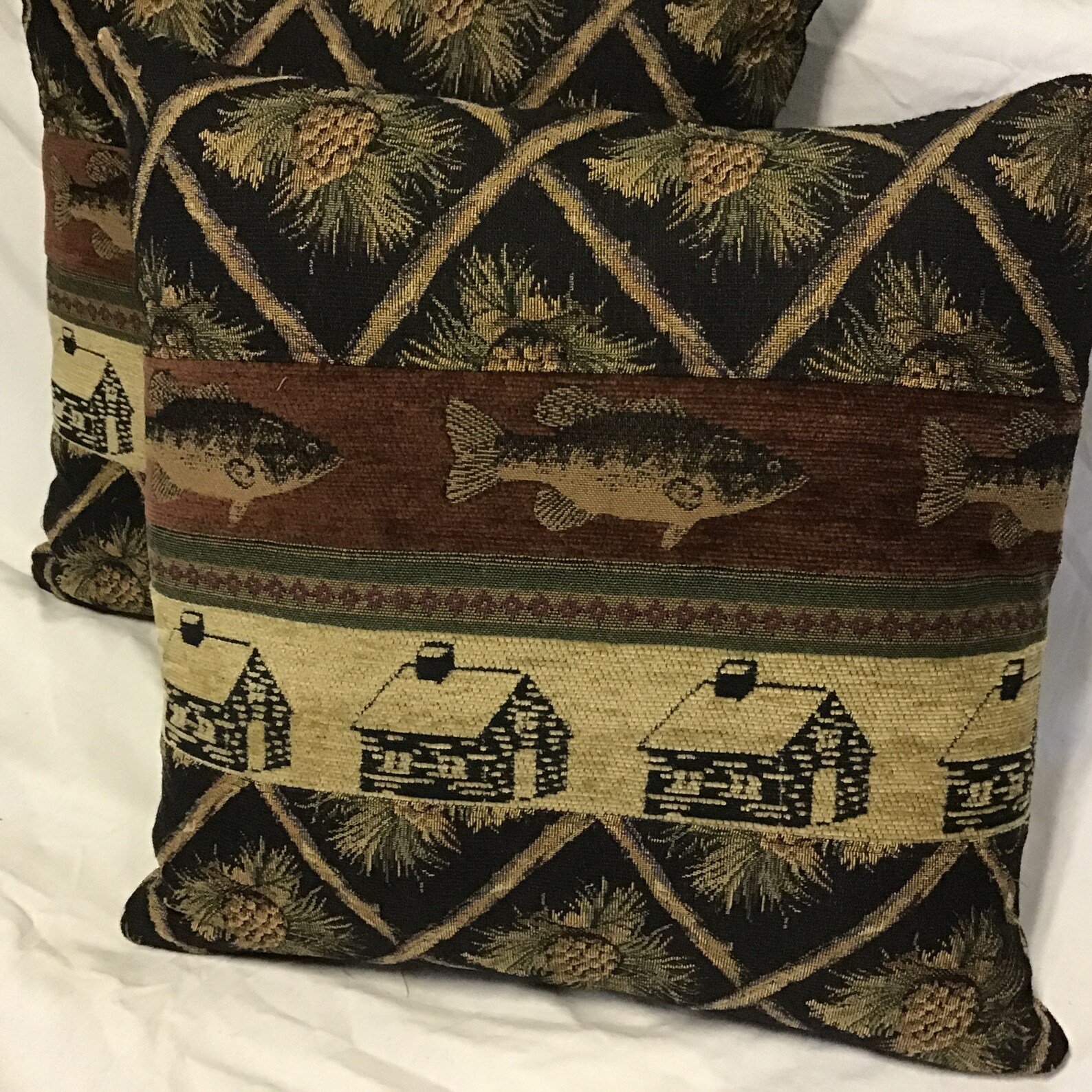 Cabin Throw Pillow Rustic Cabin Decor Log Cabin Furniture Etsy