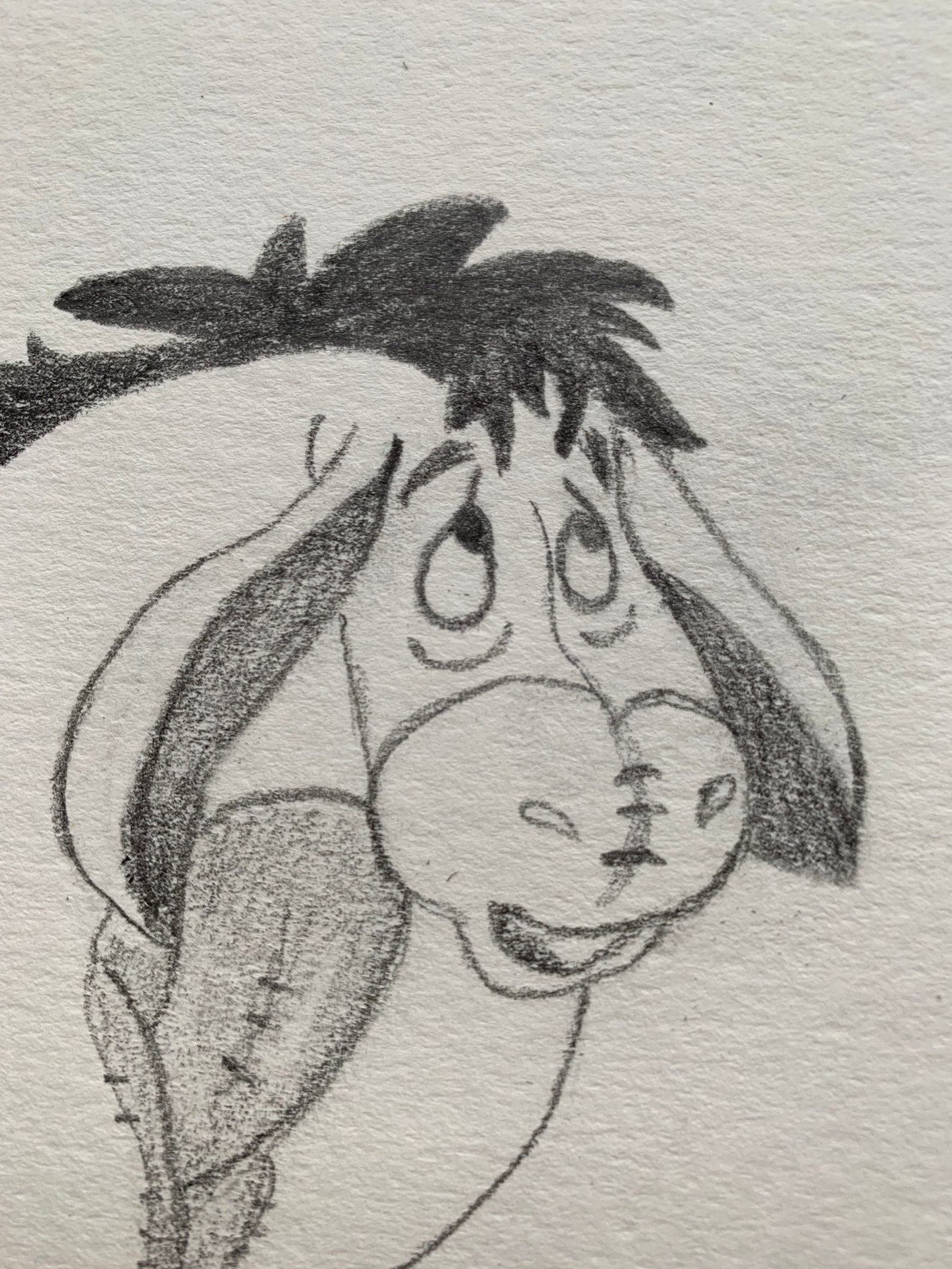 ORIGINAL DRAWING Eeyore, Winnie the Pooh Pencil Drawing 6x9 - Etsy