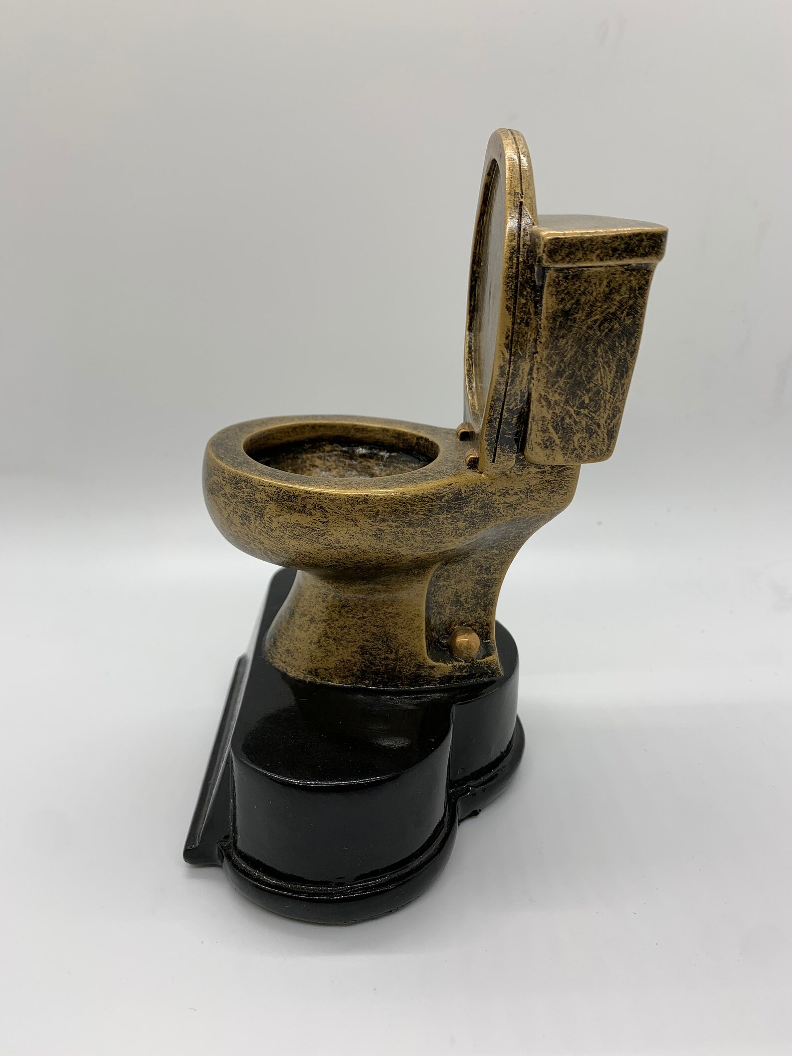 Toilet Bowl Trophy Golden Toilet Bowl Resin Last Place Etsy