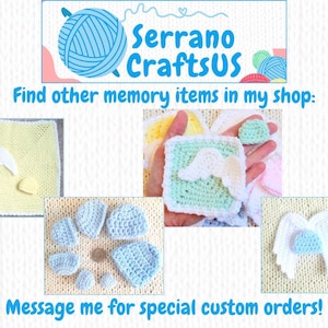 Conjunto de gorro y manoplas para bebé de 6 a 20 semanas de gestación, caja de recuerdos para bebés, regalo de recuerdo para casos de aborto espontáneo, conjunto de recuerdo de aborto espontáneo hecho a mano en crochet imagen 9