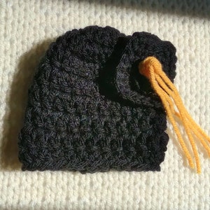NICU Graduation Cap for Preemie Newborn or 0-3 Month Infant, Handmade NICU Baby Beanie Graduate Hat Photo Prop, Warrior NICU Class of 2025