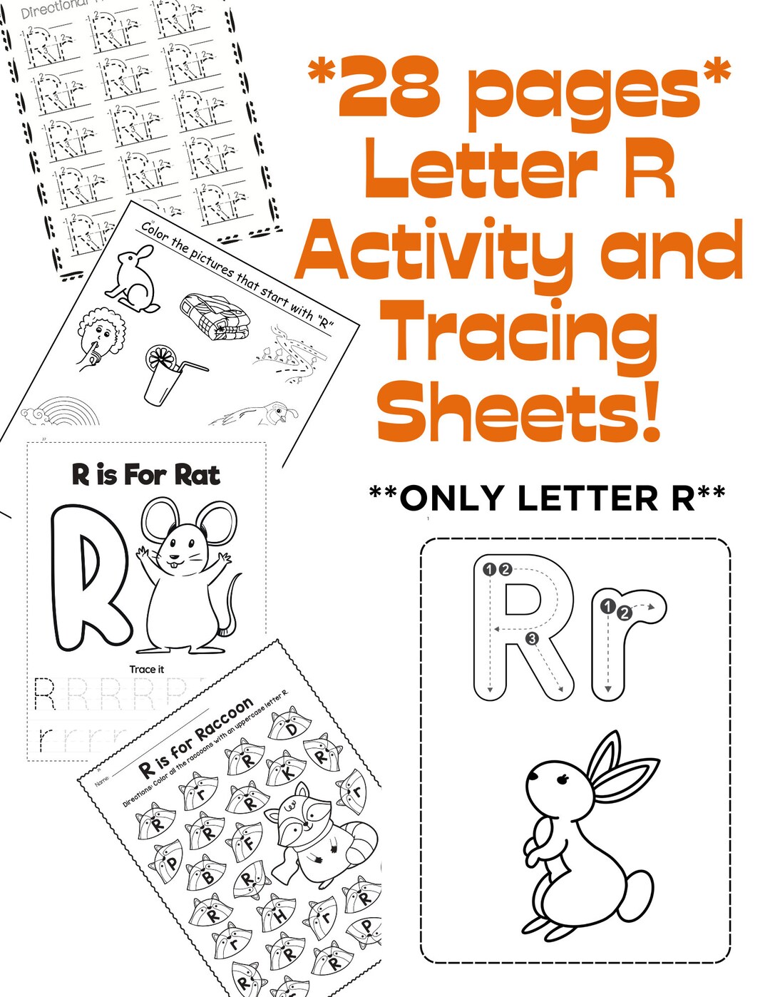 Letrangf R Activity Letter R Tracing Worksheets and Letter R Activity Worksheets only ...