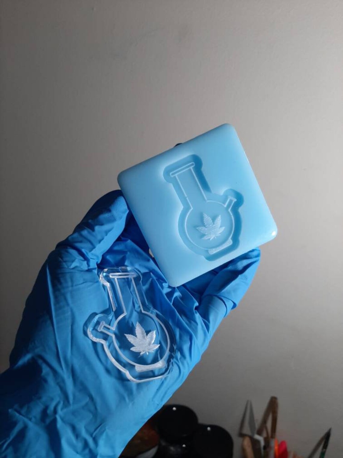 Silicone mold water pipe weed bong Etsy