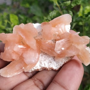 A+ Topkwaliteit Super betoverende natuurlijke verbazingwekkende oranje stilbiet Topkwaliteit prachtig kristal op witte matrixbasis