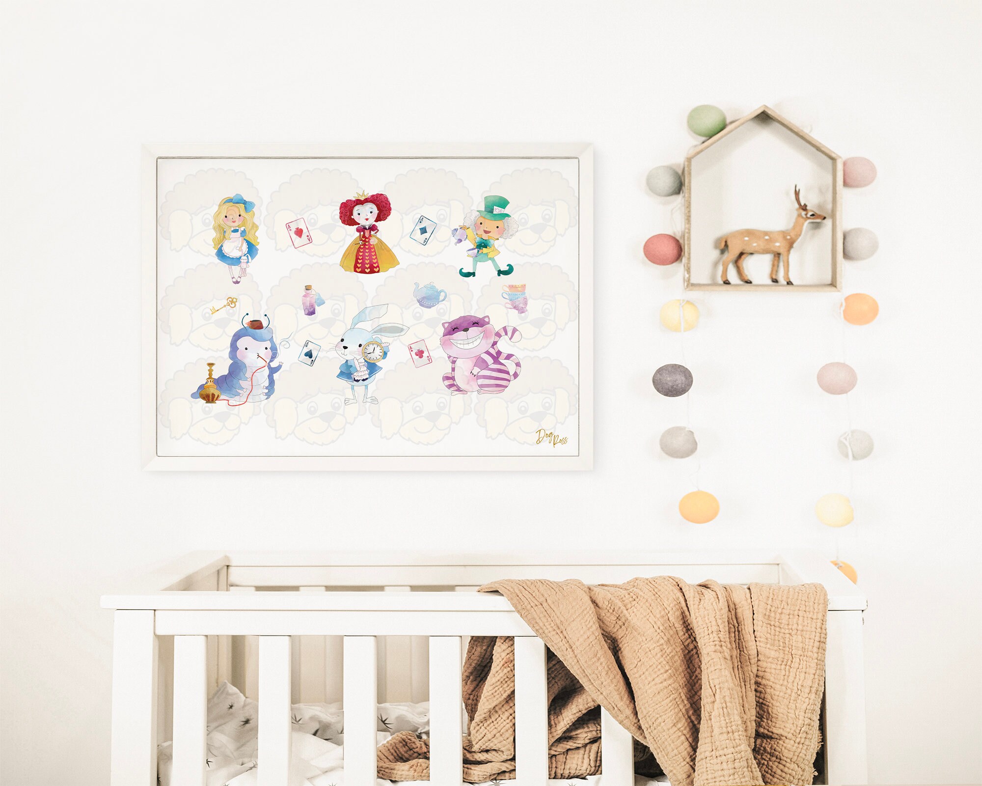 Alice in Wonderland Inspired Nursery Art The Cheshire Cat Etsy