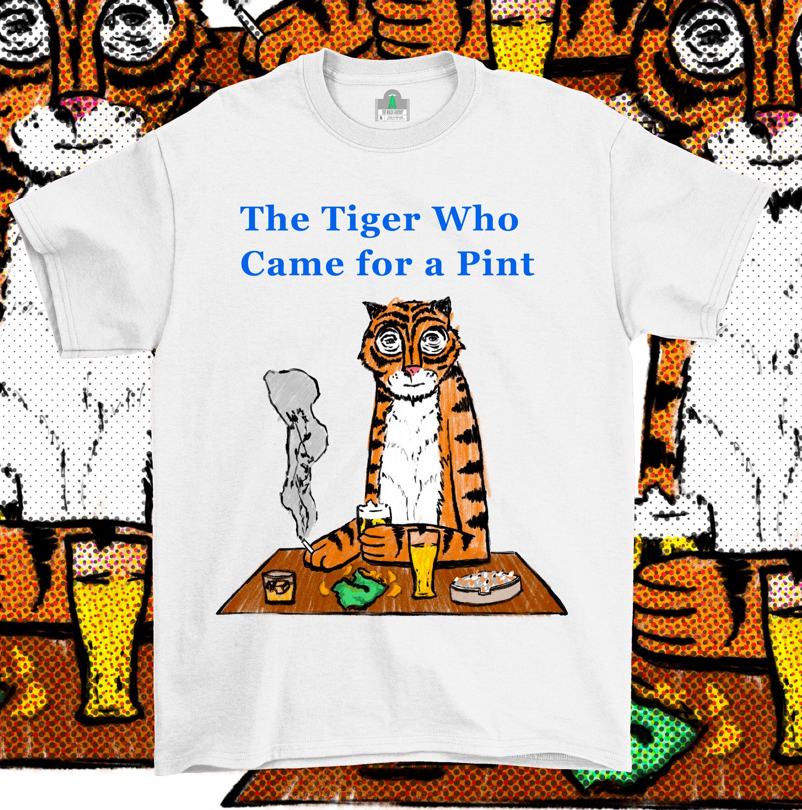 The Tiger Who Came for a Pint Sean Lock 8 Out of 10 Cats Etsy