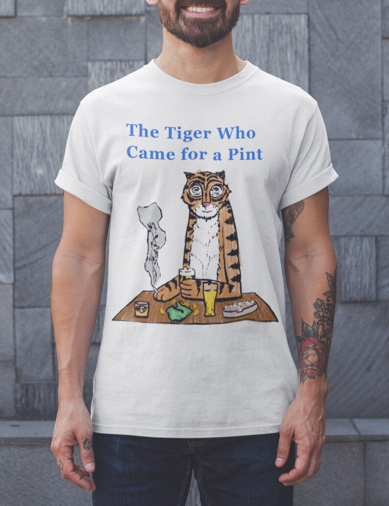 The Tiger Who Came for a Pint Sean Lock 8 Out of 10 Cats Etsy