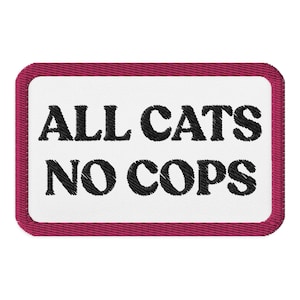 All Cats No Cops patch